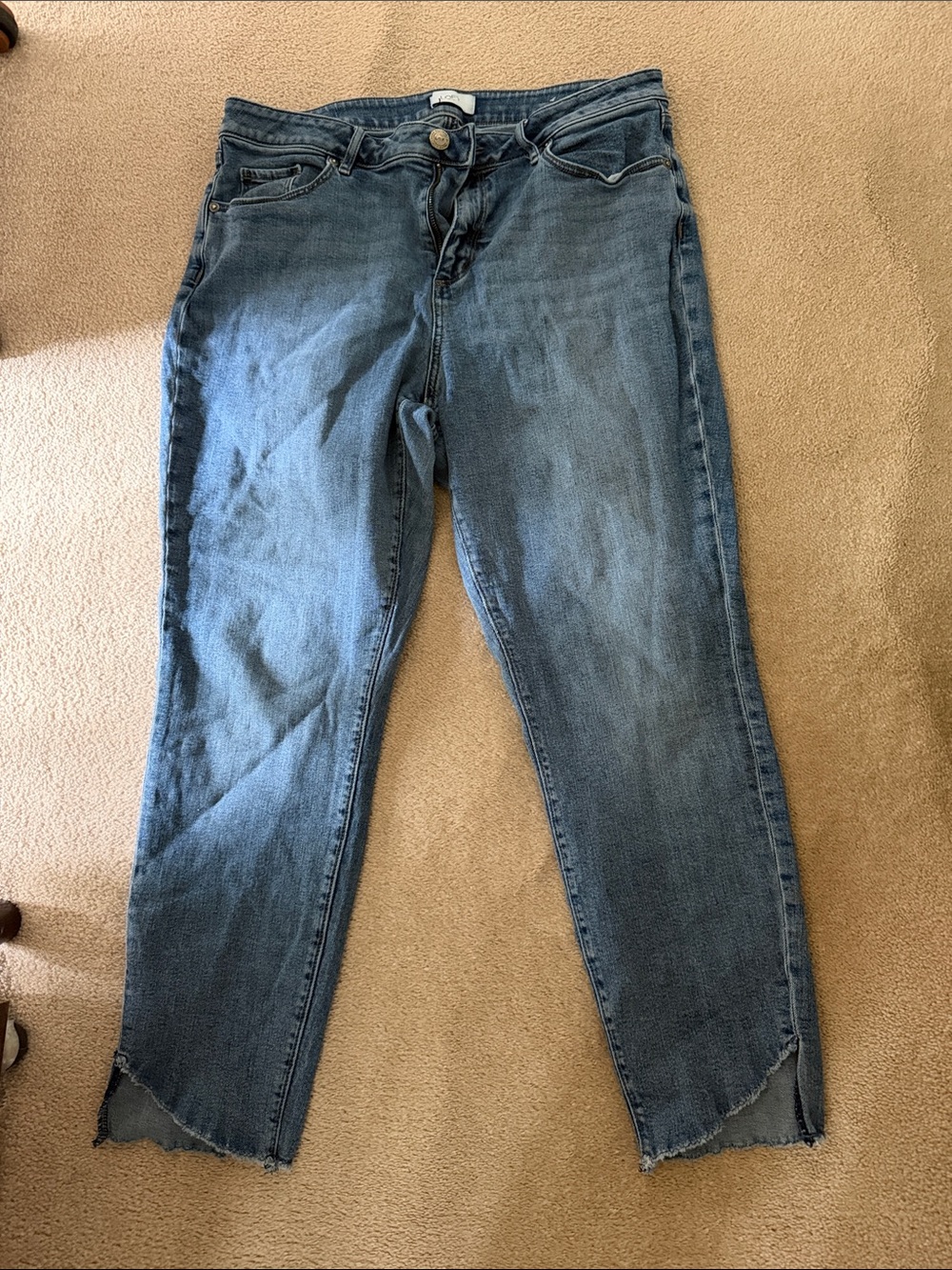 LOFT Cropped Ankle Jeans in Medium Blue Wash